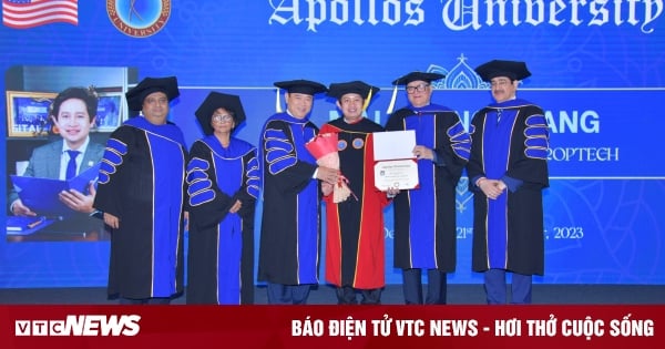  Đại học Apollos trao tặng bằng Tiến sĩ danh dự cho doanh nhân Hoàng Mai Chung
