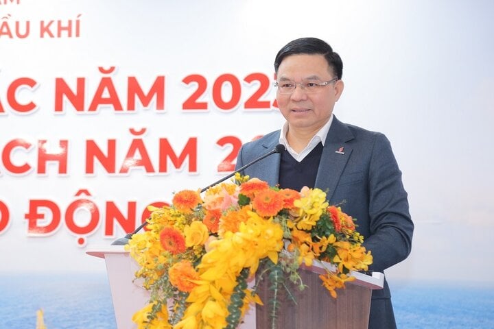 Tổng giám đốc Petro Vietnam Lê Mạnh Hùng phát biểu chỉ đạo tại hội nghị.