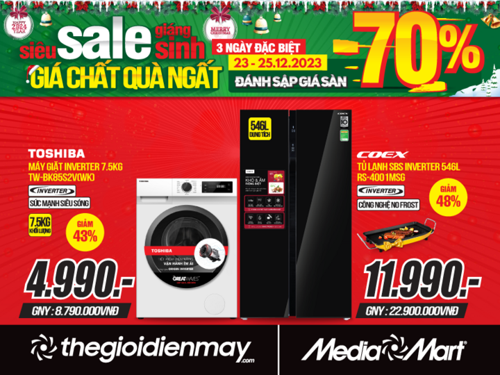 MediaMart siêu sale 3 ngày Giáng sinh, giảm sốc đến 70%, tặng kèm quà cực chất - 2